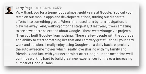 Larry Pageのコメント