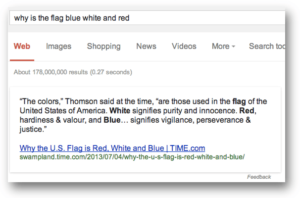 why is the flag blue white and redのワンボックス