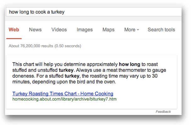 ow long to cook a turkeyのワンボックス