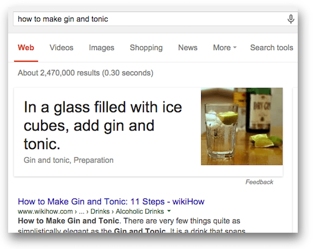 how to make gin and tonicのアンサーボックス