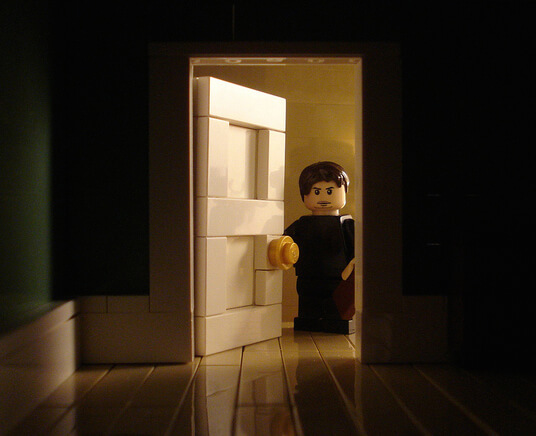 Lego at the door