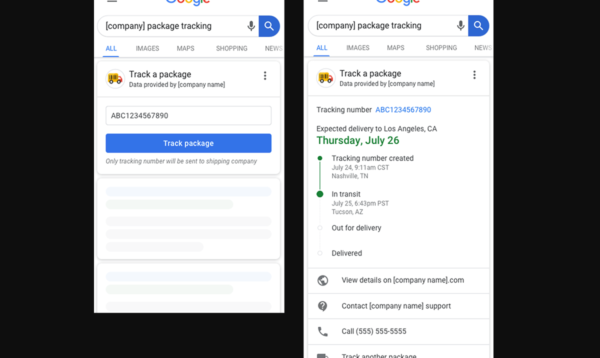 検索結果での荷物追跡機能のアーリーアダプターをGoogleが募集