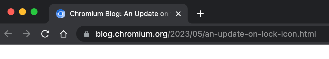 Chrome のパッドロックアイコン