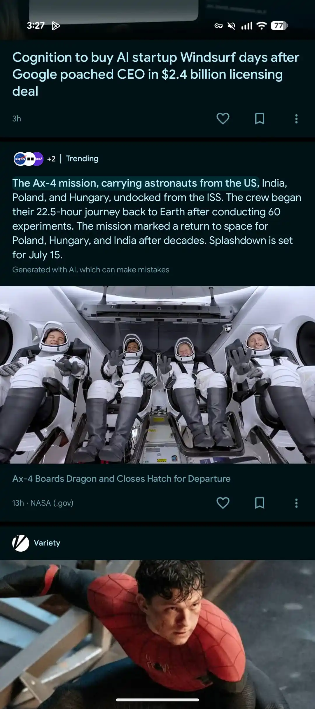 Google Discover AI Summary