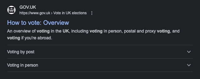 How to vote UK