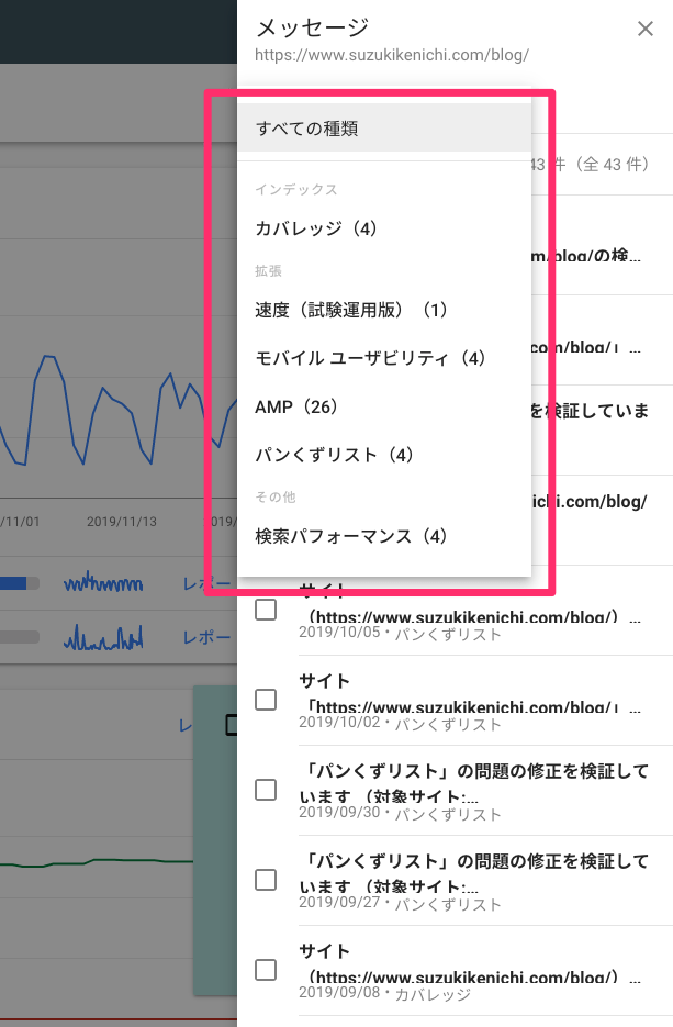 メッセージ一覧