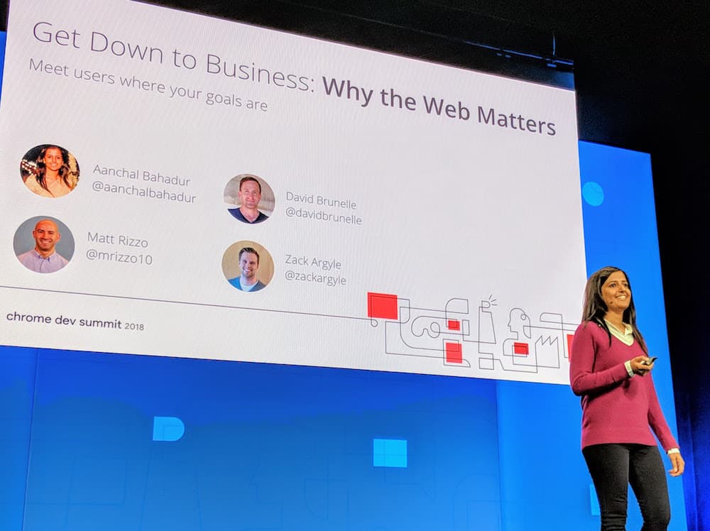 Aachanl Bahdur taling at Chrome Dev Summit 2018