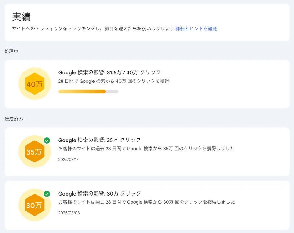 Achievements