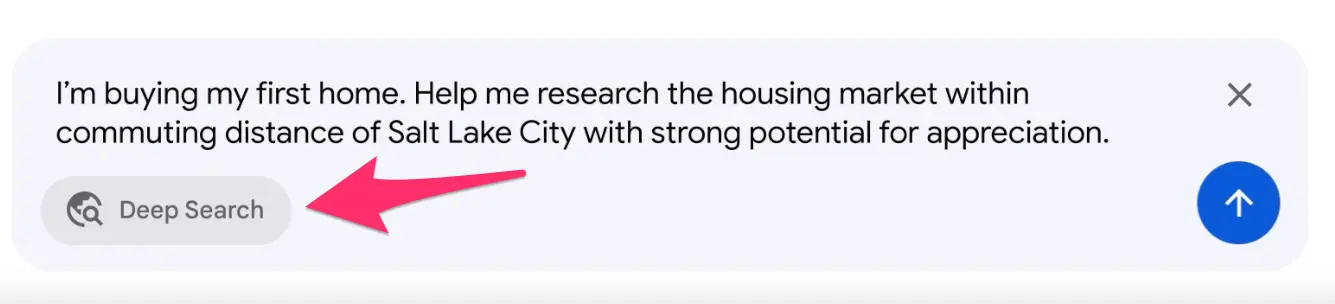 Deep Research in AI Mode