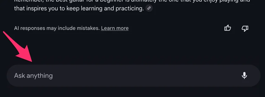 Ask anything