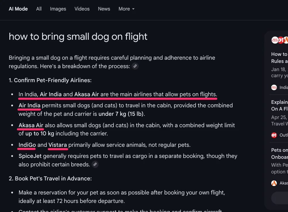 AI Mode in India