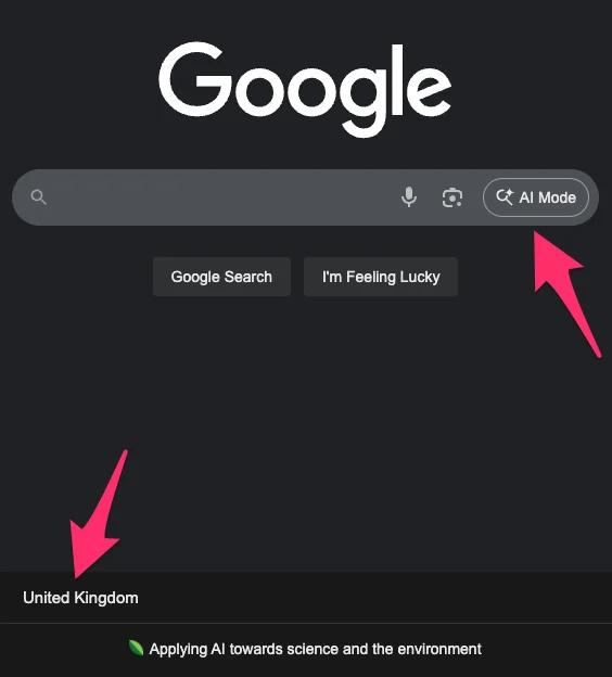 英GoogleのAI Mode