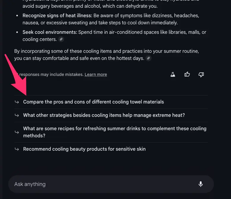 follow-up in AI Mode