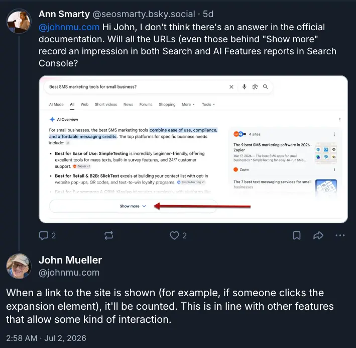 John Mueller on Bluesky