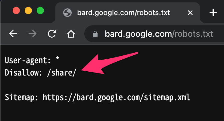 Bardのrobots.txt