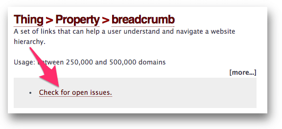 schema.org/breadcrumbの問題へのリンク