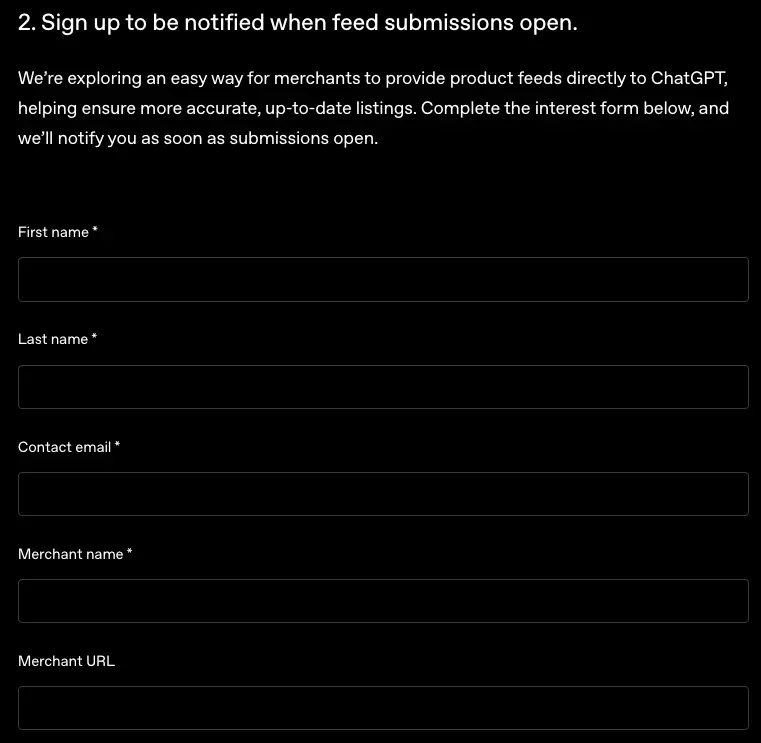 Sign up to be notified when feed submissions open.