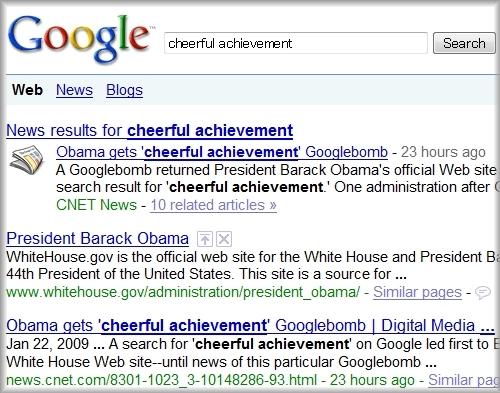 cheeful achivementのSERP