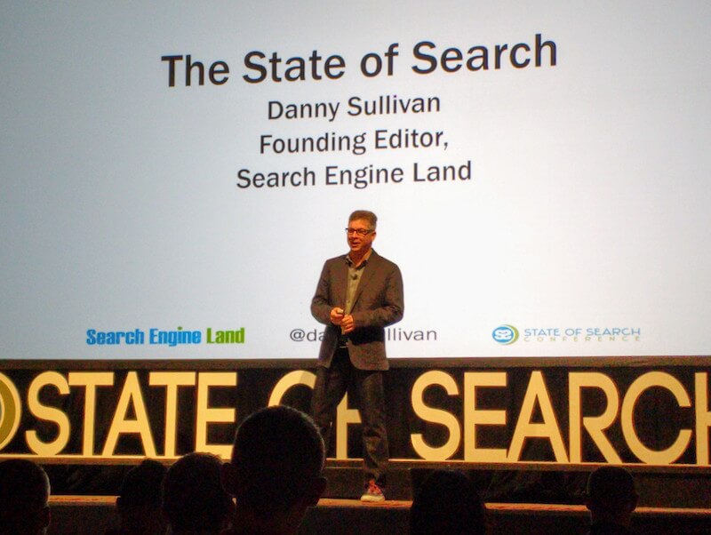 Danny Sullivan at State of Search 2016