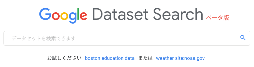 Dataset Search