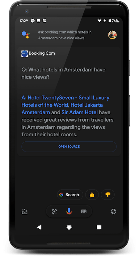 Ask Bookig.com which hotels in Amsterdam have nice views