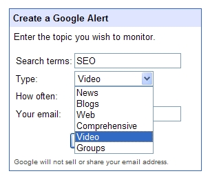 Google Alert video