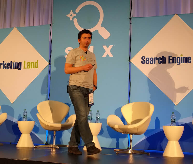 Gary Illyes talking at SMX West 2017