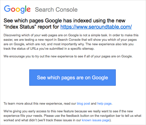 新 Search Console ベータテストの案内