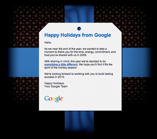 Happy Holidays from Google