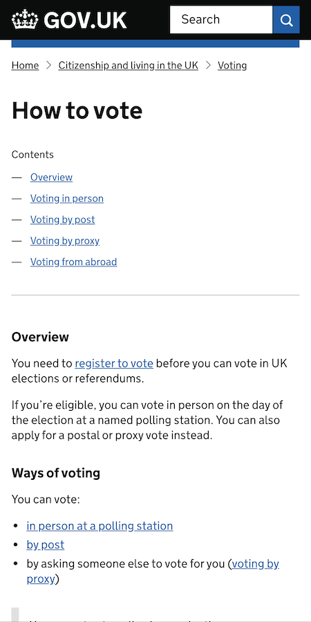 How to vote