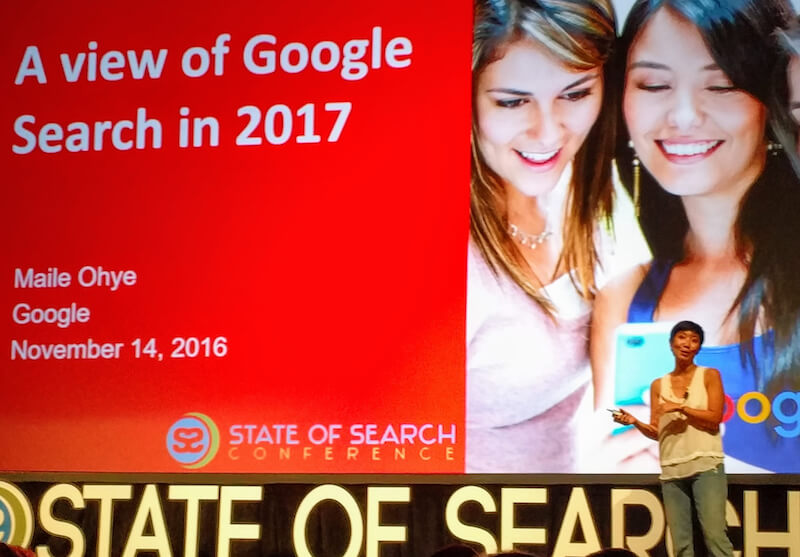 Maile Ohye at State of Search 2016