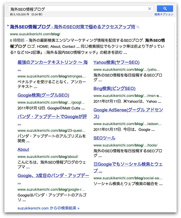 「海外SEO情報ブログ」のメガサイトリンク