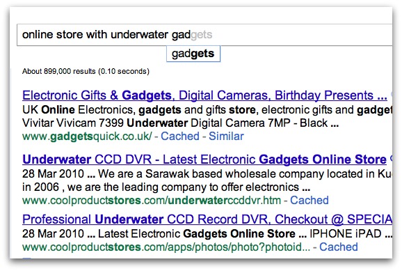 「online store with underwater gadg」のオートコンプリート