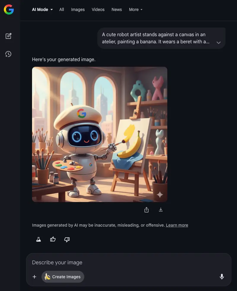 Nano Banana in AI Mode