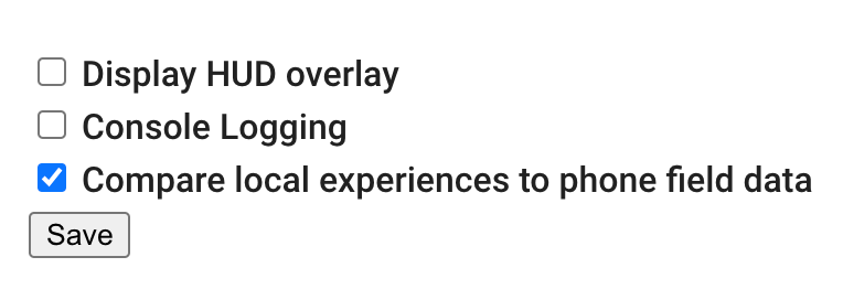 Compare local experiences to phone field data