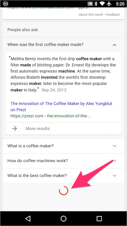 People Also Askが増えるところ