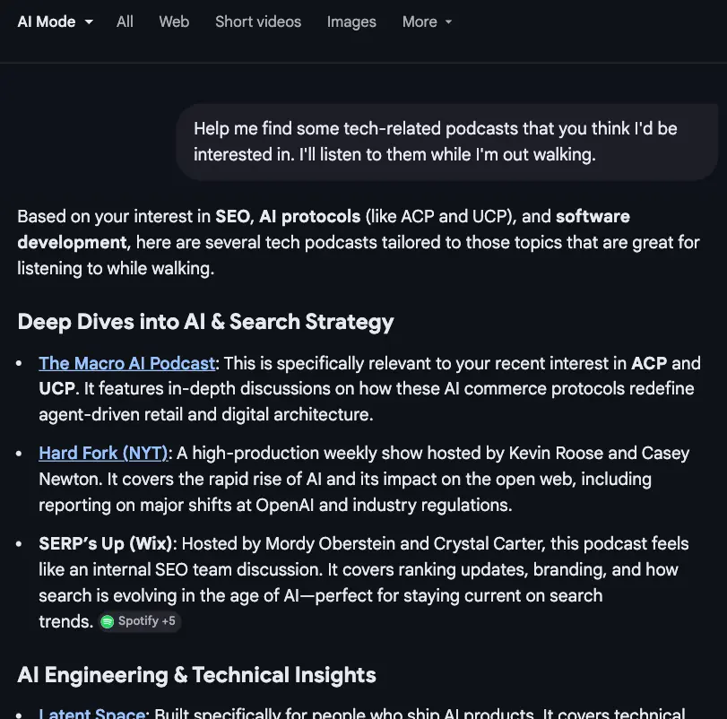 Personal Intelligenceでパーソナライズされた回答