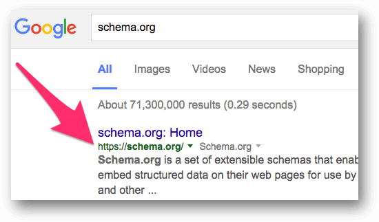 検索結果ではhttps://schema.orgを表示
