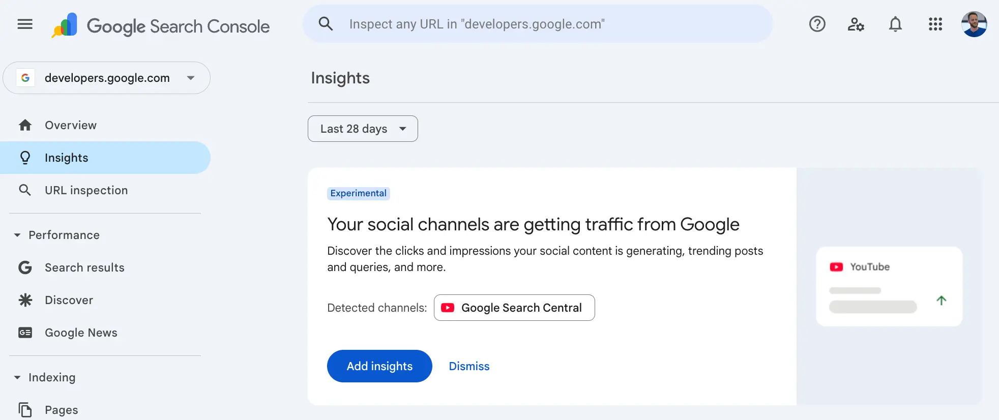 ocial channels in Search Console