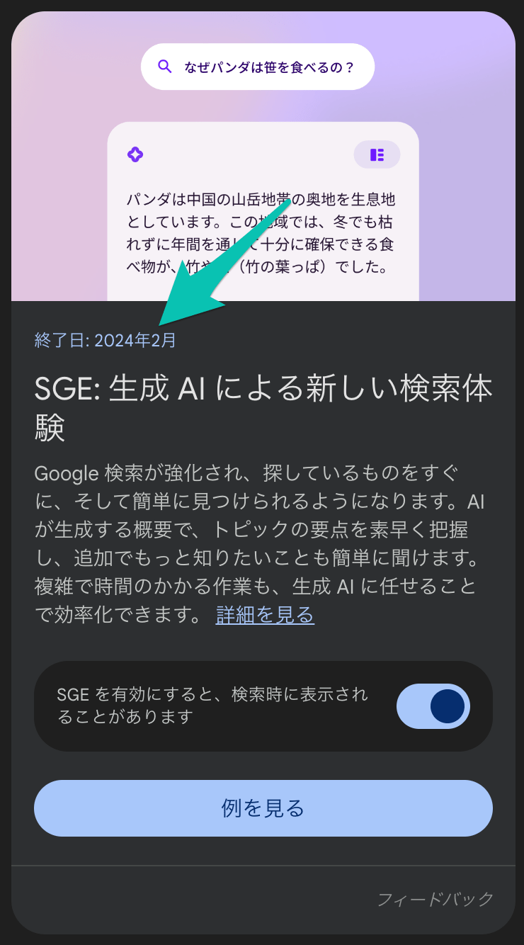 SGE終了日