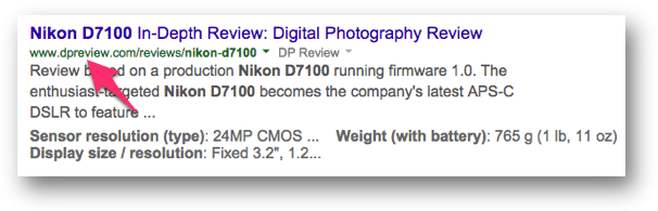 nikon d7100の構造化スニペット。Wikipediaのページではない。