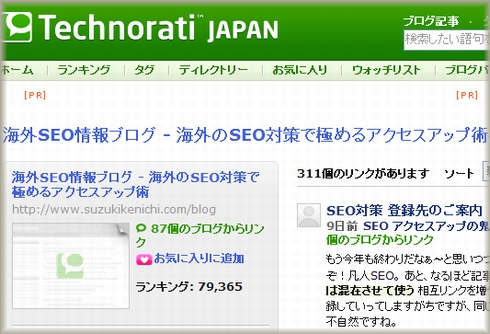 海外SEOブログのランキング