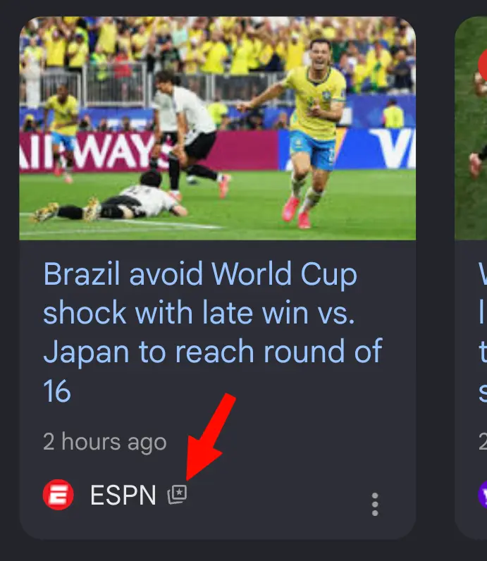 AI Overviewsの中のTop Stories