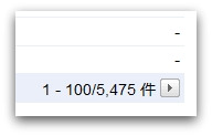 Googleウェブマスターツール 上位の検索クエリ ページネーション