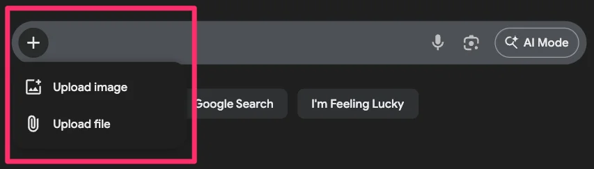 AI Mode アップロード