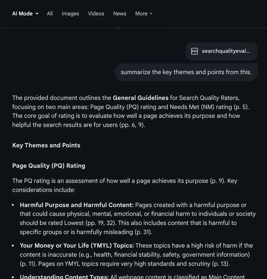 AI Mode アップロード