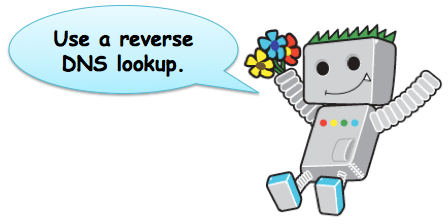 Googlebotの確認にはDNSのリバースルックアップを使う