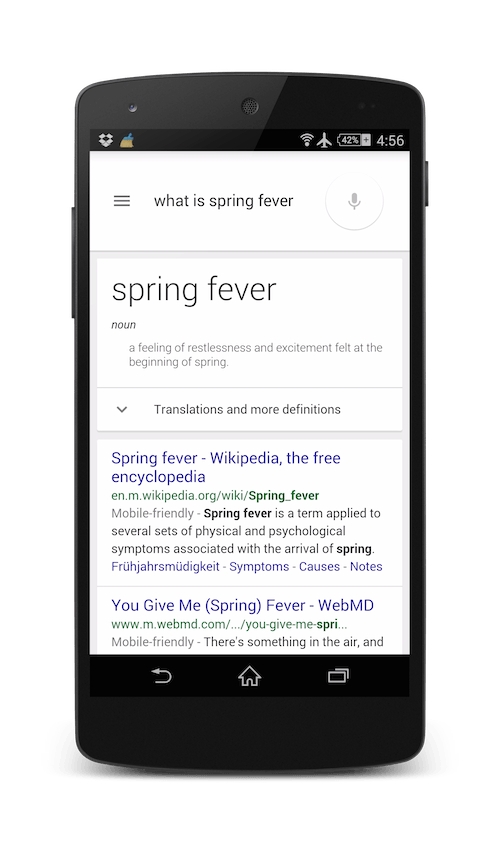 what is spring feverのダイレクトアンサー