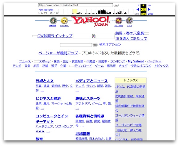 サイトの過去の姿を見るツール Wayback Machineがリニューアル 海外seo情報ブログ